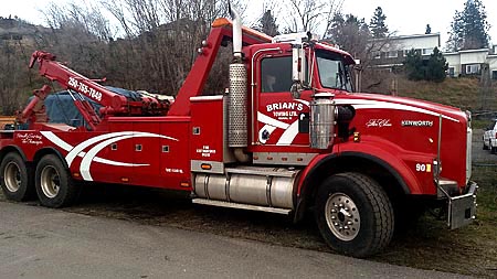 Brian's Towing New Tandem Truck for heavy vehicles